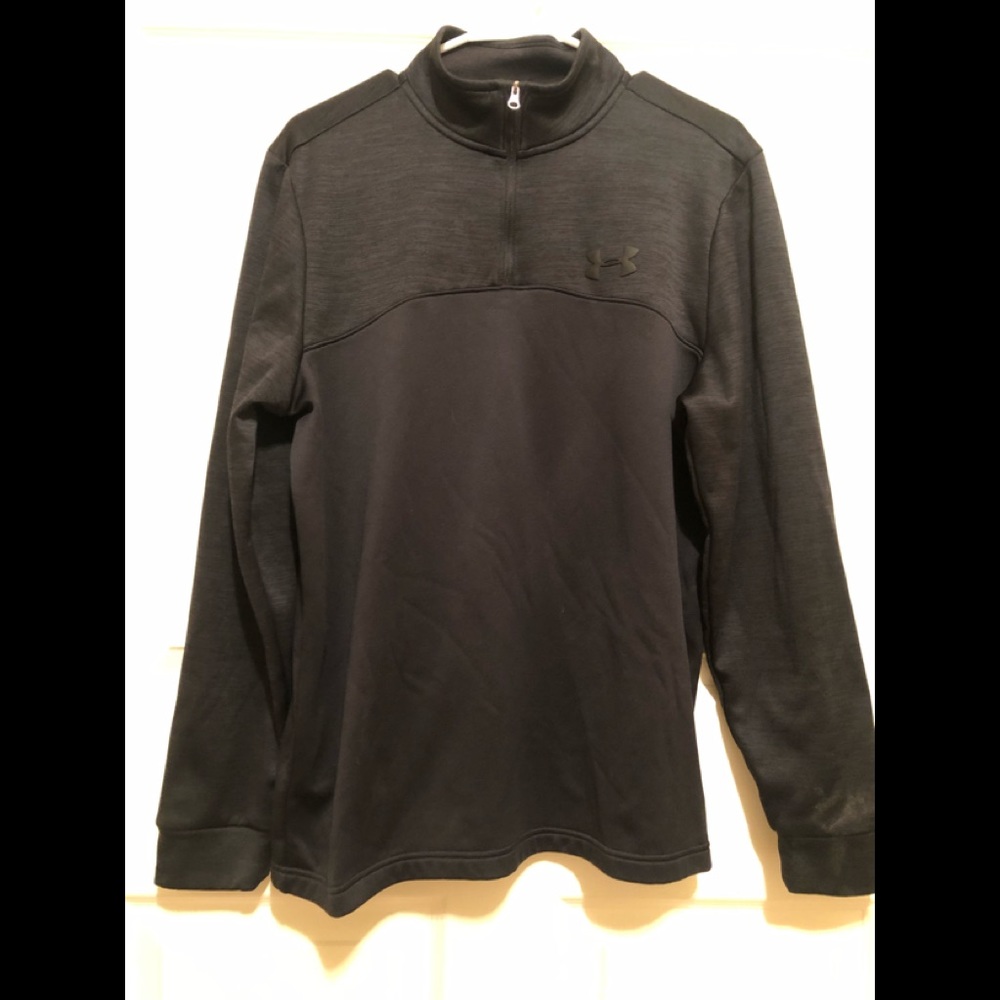Black Under Armour QTR zip men’s black medium